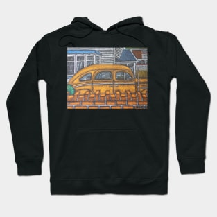 Classic Chrysler and blocky bricks - Seatoun Wellington Hoodie